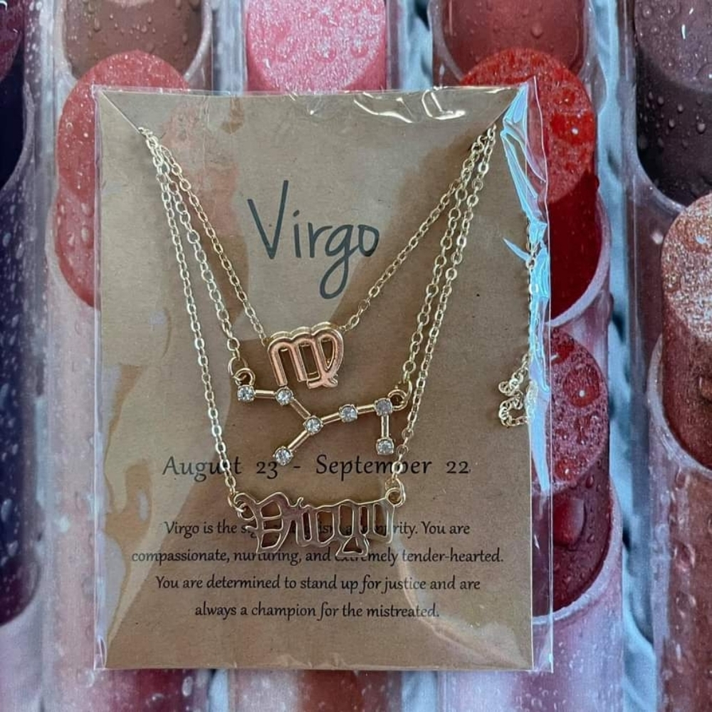 New Virgo Zodiac Sign Necklace